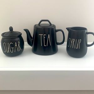 Rae-Dunn Farmhouse style tea set - NWOT